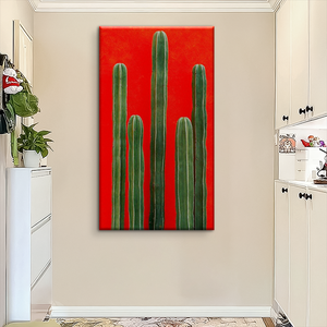 Vente en gros de <span class=keywords><strong>cactus</strong></span> art mural fleur sur toile peinture imprimée pour décoration murale - Product Image 4
