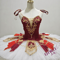 Nouvelle Jupe Tutu de Ballet Professionnelle pour Adulte, Bleu Paon, Jacquard, Tulle Rigide, Dentelle, Costume de Spectacle