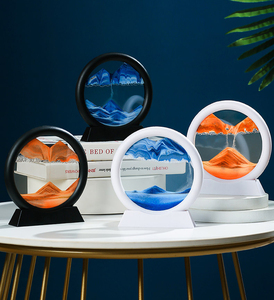 Cát Nghệ Thuật Chuyển Động Lỏng Di Chuyển Cát Nghệ Thuật Hình Ảnh, Sandscape Bàn Đồ Chơi Máy Tính Để Bàn Căng Thẳng Thuốc Giảm, 12 Inch - Product Image 2