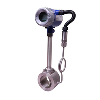 Meteran aliran Vortex Digital cerdas akurasi tinggi produk pengukuran cairan baja tahan karat canggih untuk Medium Gas