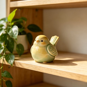 Figurine d'<span class=keywords><strong>oiseau</strong></span> en résine personnalisée BZY, statue d'animal émaillée faite à la main, décoration artistique moderne pour la maison et le bureau, vente en gros B2B, usine OEM - Product Image 5