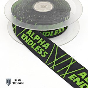 <span class=keywords><strong>Sangle</strong></span> Jacquard avec logo personnalisé 50mm élastique à chevrons en polyester uni avec lettrage sangles de sac en <span class=keywords><strong>polyamide</strong></span> - Product Image 3
