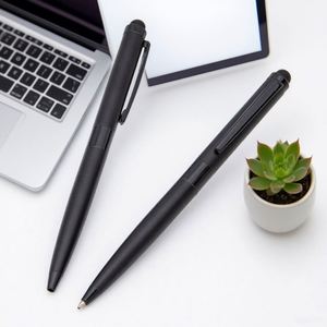 Bolígrafo 2 en 1 de Metal Mate de Alta Calidad para Stylus, con Logotipo Personalizado Impreso con Láser, Novedoso con Función de Clic - Product Image 2