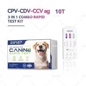 Tiras Reactivas Veterinarias en Oferta, Prueba Combinada para Mascotas Cdv Ccv Cpv, Kit de Prueba Rápida para Perros, Parvovirus, Moquillo, Coronavirus - Product Image 2