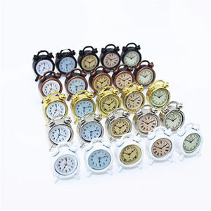 1:12 Кукольный домик для съемки реквизит карманная миниатюрная сцена мини-будильник из сплава аксессуары для кукольного домика ремесло - Product Image 1