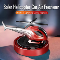 Diffuseur de parfum pour tableau de bord d'avion, ornement de décoration intérieure, désodorisant de voiture, hélicoptère rotatif en plastique à énergie solaire