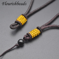 Prix d'usine, cordon de 80 cm réglable de 31 pouces, épaisseur de 2 mm, couleur marron, pour collier avec pendentif