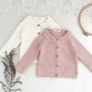 kids clothing fall 2021 girls Knitted bottomed shirt boy's thin outer garment 6m-4 years