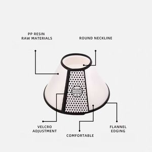 Vendedor caliente <span class=keywords><strong>Collar</strong></span> isabelino ajustable para perros Estampado de moda simple con bufanda antimordedura Disponible en colores caramelo - Product Image 2