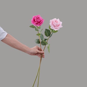 ดอกกุหลาบประดิษฐ์ CallaFloral ก้านเดี่ยว กลีบโพลีเอสเตอร์ สำหรับตกแต่งบ้านและงานแต่งงาน - Product Image 2