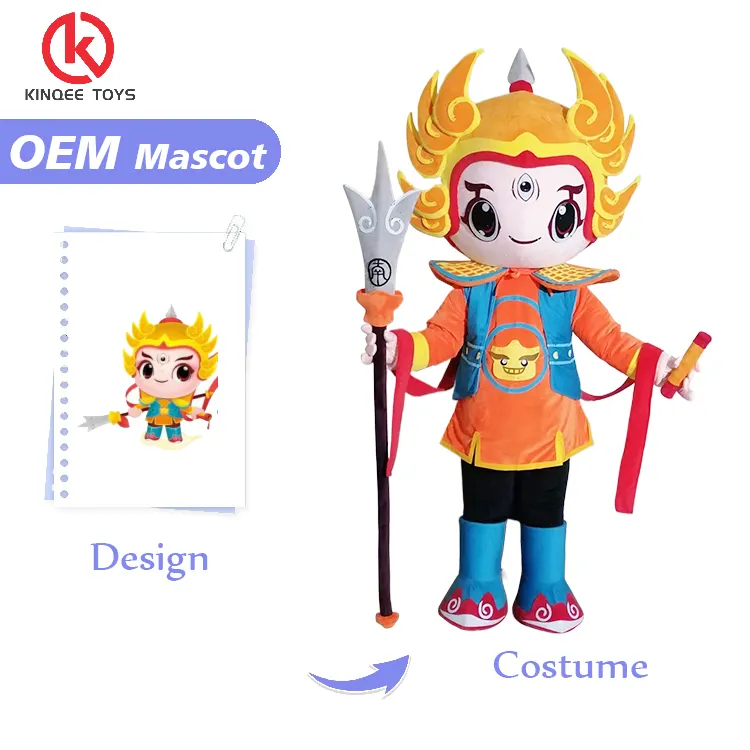 Kinqee Cartoon mascot factory custom walking effect myth mascot costume animal doll Customized mascot design