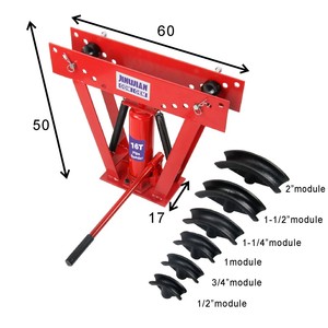 Cintreuse de tuyaux <span class=keywords><strong>hydraulique</strong></span> 16 <span class=keywords><strong>tonnes</strong></span> pour acier, 6 matrices (1/<span class=keywords><strong>2</strong></span>, 3/4, 1 1/4, 1 1/<span class=keywords><strong>2</strong></span>, <span class=keywords><strong>2</strong></span> pouces), rouleaux réglables 90-180 degrés, cintreuse de tuyaux pour véhicules, hauteur de levage minimale 12 pouces - Product Image 4