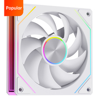 Ventilateur de refroidissement LED coloré SNOWMAN WHITE, nouveau design, PWM 120 mm ARGB 5V 3/4/6 broches, roulement fluide en plastique, 40 000 heures