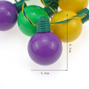 Collier de carnaval lumineux LED coloré clignotant <span class=keywords><strong>avec</strong></span> ampoules LED pour adolescents - Product Image 3