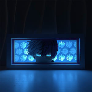 Caja DE LUZ DE Anime 3D personalizada, decoración de dormitorio infantil, luces de sombra de <span class=keywords><strong>Manga</strong></span>, luces nocturnas talladas, regalos promocionales - Product Image 5