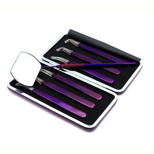 Pinces à extensions de cils en acier testées à la main, approvisionnement direct d'usine, vente chaude, professionnelles, en acier inoxydable - Product Image 5