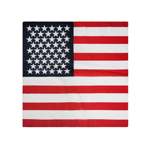 Pañuelo Cuadrado Multifuncional de Algodón con Estampado de la Bandera Estadounidense de las Estrellas y Rayas, Precio de Promoción, para Adultos y Adolescentes - Product Image 3
