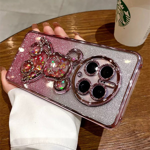 Mate60pro điện thoại trường hợp Electroplated QuickSand bạo lực gấu Gradient long lanh nova11 Drop-RESISTANT mềm trường hợp - Product Image 4