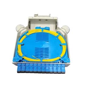 दीन रेल माउंटेड फाइबर ऑप्टिक टर्मिनल बॉक्स 12 एससी/upc सिम्प्लेक्स एडाप्टर और स्प्लिस ट्रे - Product Image 2