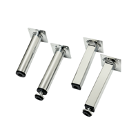 Pieds de meubles réglables en métal de 30 mm - Pieds de support de nivellement pour canapé, armoire, meuble TV et table de chevet