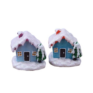 Zakka CASA DE Navidad Micro paisaje adornos de resina casa pequeña maceta de flores suculentas accesorios modelo para amor inspirado en el <span class=keywords><strong>mar</strong></span> - Product Image 1