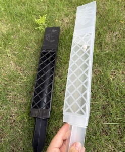 17 Inch Height <strong>Selfwatering</strong> Durable Injection Molded Plastic Moss Pole Front Open with Black Color for Home &amp; Garden Use - Product Image 2