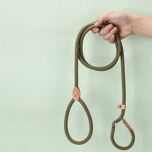 Ensemble Collier et Laisse Tactique pour Chien en Chaîne Dorée, Durable, Motif Uni, Polyester Doux, Tendance, Personnalisé, Écologique - Product Image 5