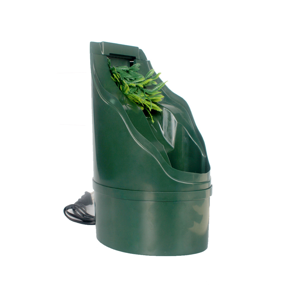 Fontana Per Rettili A Cascata Con Pompa - Ciotola 2 In 1 Per Acqua E Cibo, Per Serpenti, Camaleonti, Tartarughe