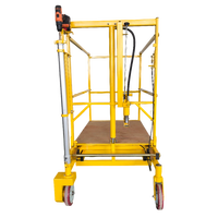 Nouvelle plateforme élévatrice électrique robuste HuaFeng avec option perceuse sans fil, capacité de charge 150 kg, protection IP54, empattement 1300 mm