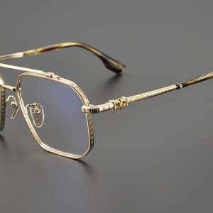 Lunettes de vue multifocales transparentes pour hommes, monture polygonale de luxe, nouveauté de Noël, verres de lecture - Product Image 2