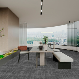 Modern Commercial Modular <b>Puzzle</b> Pattern Home Non-Woven Fabric Backing 50x50 Square Floor Carpet Tile for Hotel Office - Product Image 1