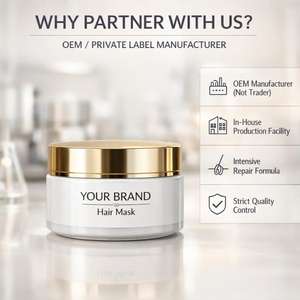 Masque capillaire réparateur en profondeur, traitement nourrissant pour cheveux, fabricant OEM ODM, marque privée, soin capillaire professionnel pour salon - Product Image 2