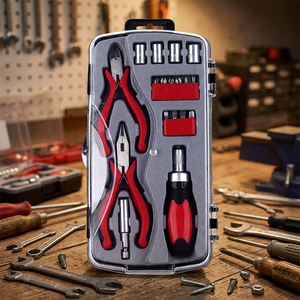 Wholesale 18pcs Home DIY Repair Compact Household Tool Kit Easy Use Portable <b>Plier</b> Tool Kit - Product Image 6