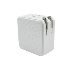 GaN Tech 충전기 65W PD 고속 충전 범용 미국 AUS 영국 EU 플러그 콘센트 USB 여행용 벽 충전기 어댑터 ROHS CE FCC 승인