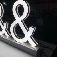 Letrero acrílico iluminado con LED 3D personalizado Letrero Letra LED Luz LED Decoración personalizada Letrero LED para publicidad de tienda al aire libre