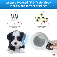 Lector de microchip para mascotas Bluetooth 3 en 1 inalámbrico Animal Universal Microchip lector de etiquetas escáner con pantalla TFT de 1,44"