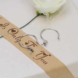 ชุดเครื่องประดับเงินแท้ S925 สำหรับผู้หญิง ประกอบด้วยจี้ สร้อยคอ 3 สาย ต่างหูแบบเกี่ยว DIY อุปกรณ์ทำเครื่องประดับ ถาดเปล่า 1276 ต่างหูห่วงแฟชั่น - Product Image 3