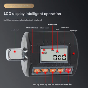 Adaptateur de couple numérique en gros 1/2 LCD Kunci Torsi 30N 135N 200N 340N Torquimètre numérique CE <span class=keywords><strong>Clé</strong></span> <span class=keywords><strong>dynamométrique</strong></span> pour mécanicien/reparation automobile - Product Image 2