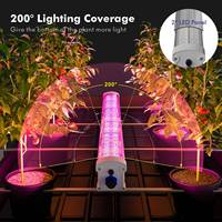 Lampe de culture LED PRO P65 à spectre complet réglable 125W/HR + 20W/FR + 20W/UVA, IP65, en aluminium, pour culture sous canopée