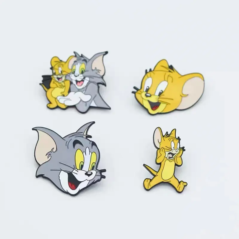 Wholesale cute animal new design lapel pin metal badge custom hard enamel pin Custom Make Pin With Backing Card