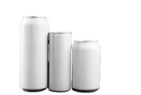 Canette de bière en aluminium vide avec couvercle, personnalisable avec logo imprimé, 250ml, 330ml, 355ml, 500ml, pour boissons, emballage en gros