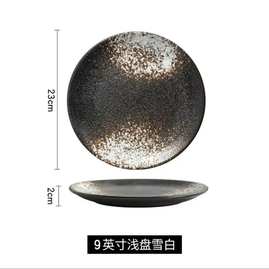 9-inch shallow plate snow white