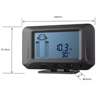 Heavy Duty Truck Bus TPMS Sensor Interne 433.92MHz Surveillance en temps réel 6-26 Pneus Système de pression des pneus numérique