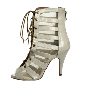 Zapatos de Baile de Jazz Modernos Personalizados para Mujer Wedopus, para Baile de Salón/Latino, Rojo, Negro, Marrón, Cuero Genuino, Suela Suave - Product Image 1