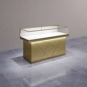 Sıcak satış fantezi mağaza iç dekorasyon tasarım cam alüminyum takı mağaza gösterisi kılıfları alışveriş merkezi kabine ekran perakende mağaza - Product Image 2