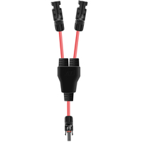 Pour panneau photovoltaïque solaire Mc4 étanche rouge noir ligne Y-Type un point trois/quatre/cinq voies connecteur parallèle 50A cuivre