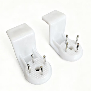 L-Shaped <b>Wall</b> Mount Hook 2.8cm Plastic Single Hook For Photo Frames Wedding Decorations Invisible <b>Nail</b> 15mm Pin - Product Image 2