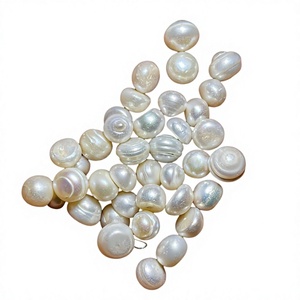 Perles de culture d'eau douce baroques blanches authentiques, cabochons naturels en vrac, toutes formes et tailles, pierres pour la fabrication de bijoux FAIJAN GEMS - Product Image 1