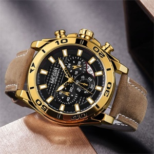 Relojes MEGIR 2094 de Primera Marca, Reloj de Pulsera para Hombre al por Mayor en Línea, Reloj Deportivo Cronógrafo de Cuero Vintage para Hombre - Product Image 5