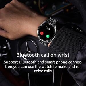 GTS4 HD Screen Steel Band <span class=keywords><strong>Reloj</strong></span> <span class=keywords><strong>inteligente</strong></span> para hombre con BT Respuesta de llamadas y monitoreo de salud Ejercicio múltiple y frecuencia cardíaca a prueba de agua (IP67) - Product Image 4